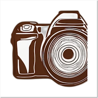 Vintage Camera Silhouette Design No. 860 Posters and Art